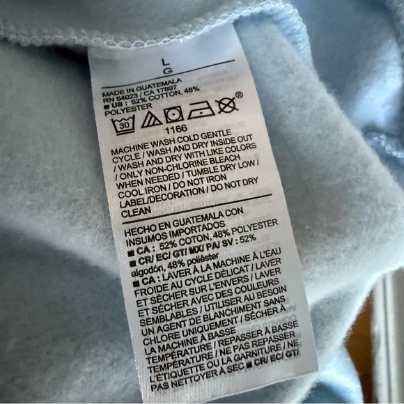 Old Navy Men's Blue Santa Holiday Graphic Sweatshirt Hoppy Holidays Size L - Picture 7 of 8